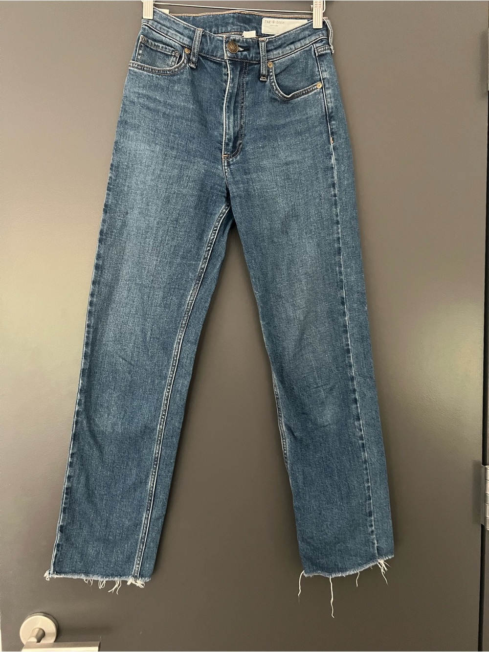Rag & bone Harlow Ankle Straight Leg Jeans in Size 24